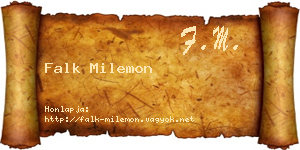 Falk Milemon névjegykártya